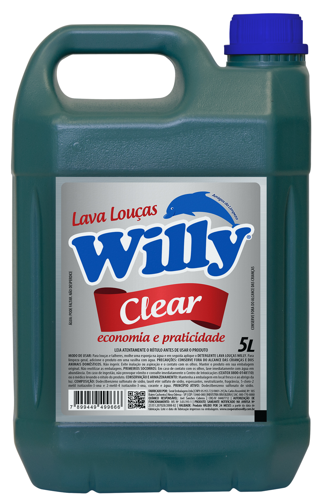 Detergente-Lava-Louças-Clear-Willy-5L